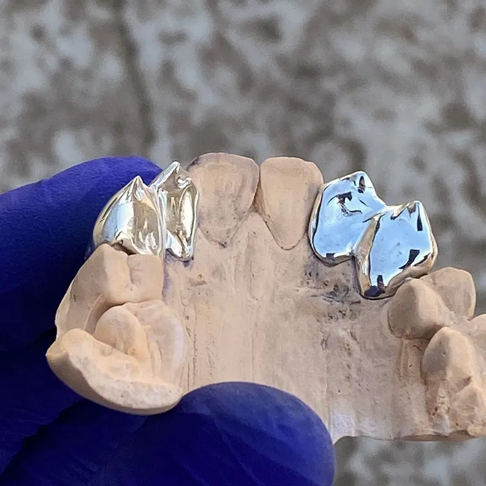 Rings 925 Sterling Silver Double Canine Vampire Fangs Custom Grillz Bling Cartel Admin