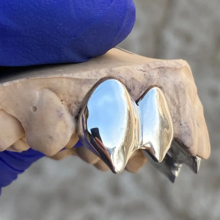 Rings 925 Sterling Silver Double Canine Vampire Fangs Custom Grillz Bling Cartel Admin