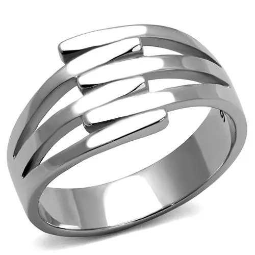 Rings Alamode TK2660 High polished no plating Stainless Steel Ring with No Stone in No Stone Rings Alamode TK2660 High polished no plating Stainless Steel Ring with No Stone in No Stone