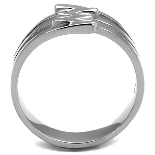 Rings Alamode TK2660 High polished no plating Stainless Steel Ring with No Stone in No Stone