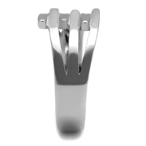 Rings Alamode TK2660 High polished no plating Stainless Steel Ring with No Stone in No Stone