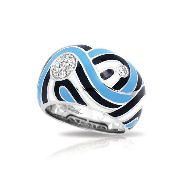 Rings Belle Etoile Belle Etoile Vortice Ring Black Blue