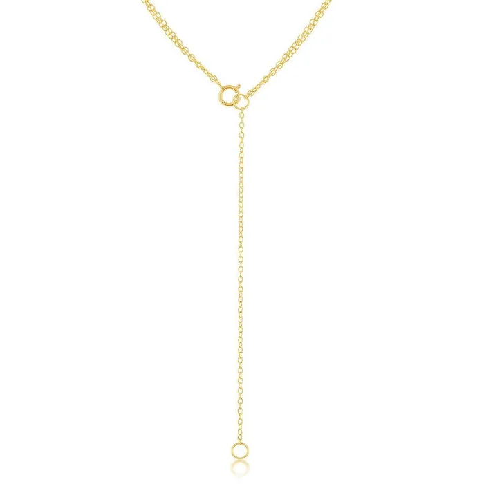 Rings Classic Sterling Silver GP Double Strand with Open Circle Choker