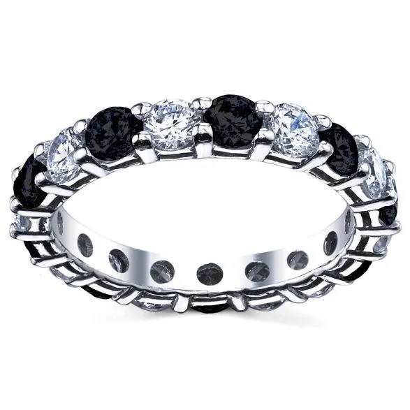 Rings deBebians 300cttw Black Diamond Eternity Ring