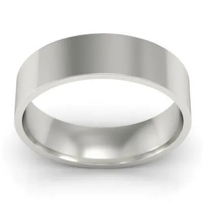 Rings deBebians Flat Wedding Ring for Women 5mm