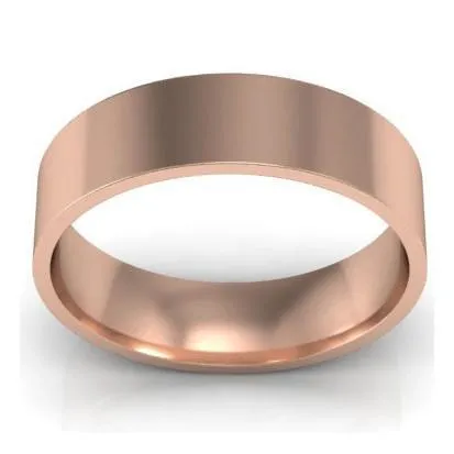 Rings deBebians Flat Wedding Ring for Women 5mm