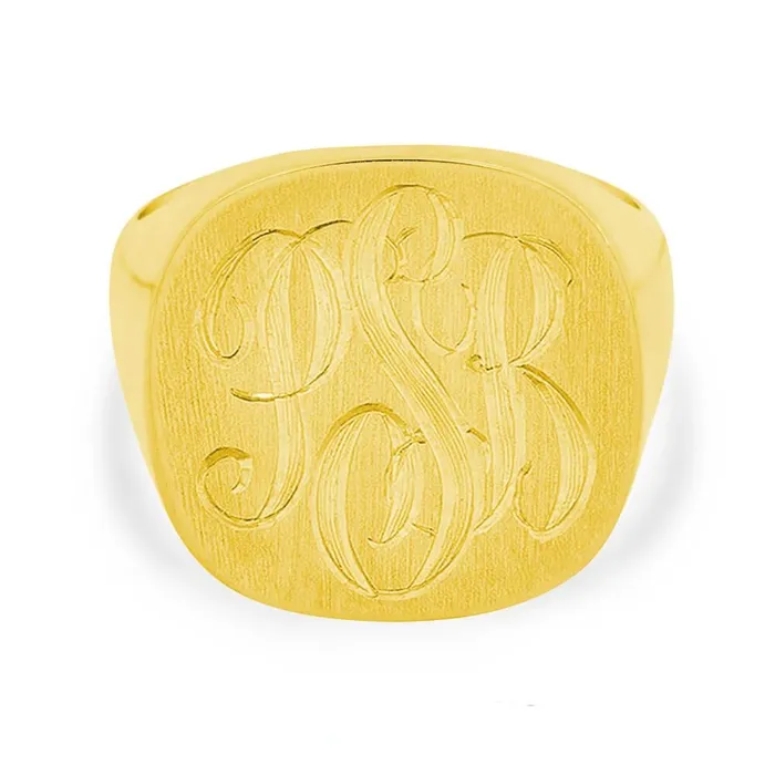 Rings deBebians Mens Square Signet Ring Extra Large