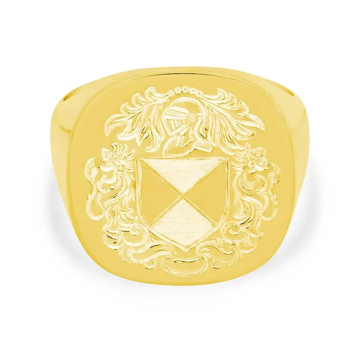 Rings deBebians Mens Square Signet Ring Extra Large