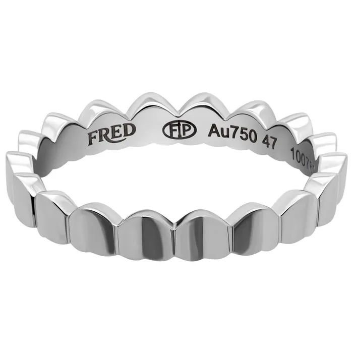 Rings Fred of Paris Fred of Paris Womens Ring Une Ile Dor 18k White Gold Band Size 6 4B0739052 Rings Fred of Paris Fred of Paris Womens Ring Une Ile Dor 18k White Gold Band Size 6 4B0739052