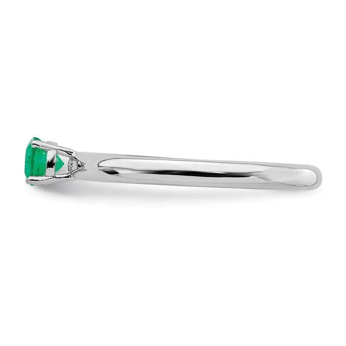 Rings Stackable Expressions Sterling Silver Stackable Expressions Rhodium Cr Emerald Ring QSK1903 Rings Stackable Expressions Sterling Silver Stackable Expressions Rhodium Cr Emerald Ring QSK1903