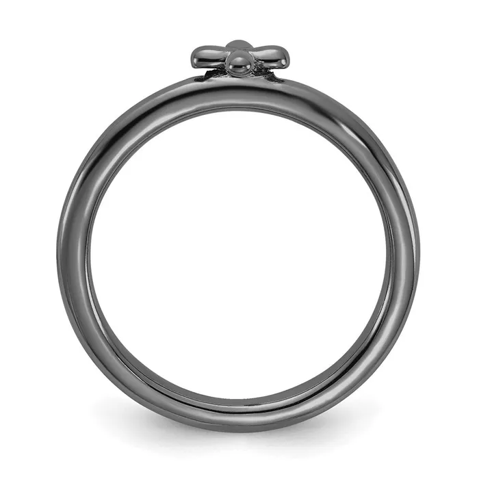 Rings Stackable Expressions Sterling Silver Stackable Expressions Rutheniumplated Cross Ring QSK2048 Rings Stackable Expressions Sterling Silver Stackable Expressions Rutheniumplated Cross Ring QSK2048