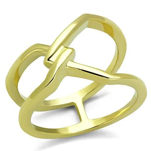 Rings TK1717 IP GoldIon Plating Stainless Steel Ring with No Stone Alamode