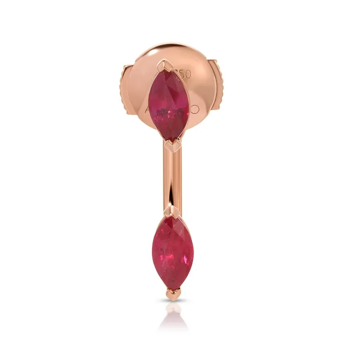RUBY MARQUISE ORBIT EARRING anitako Earrings