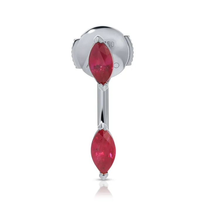 RUBY MARQUISE ORBIT EARRING anitako Earrings