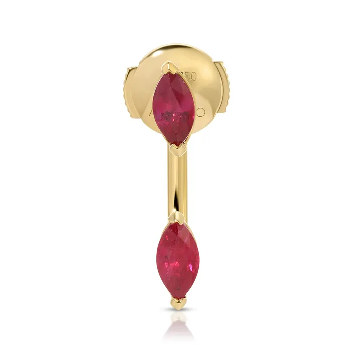 RUBY MARQUISE ORBIT EARRING anitako Earrings