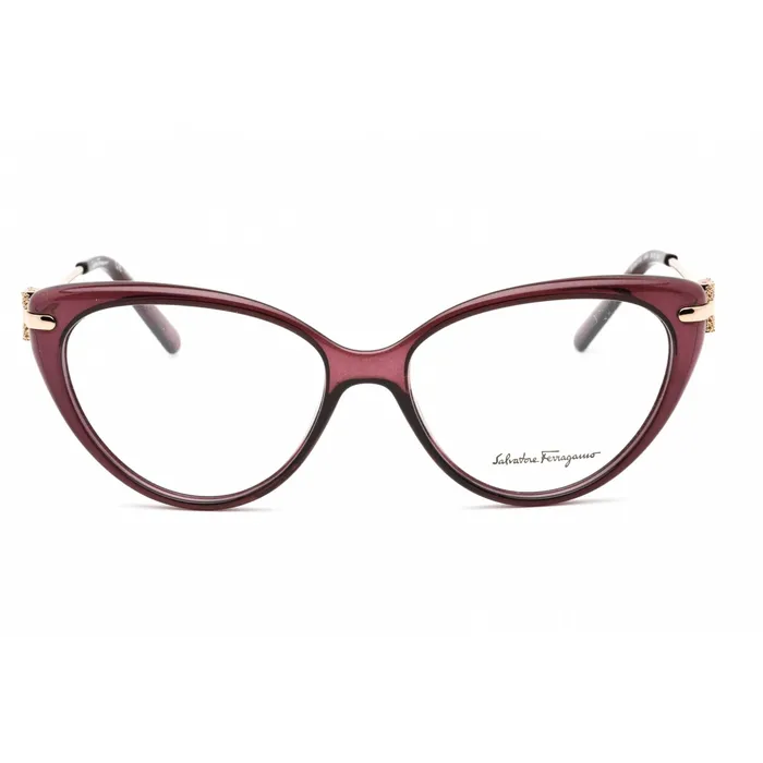 Salvatore Ferragamo Salvatore Ferragamo Womens Eyeglasses OrchidRose Gold Cat Eye Frame SF2871R 549 Earrings