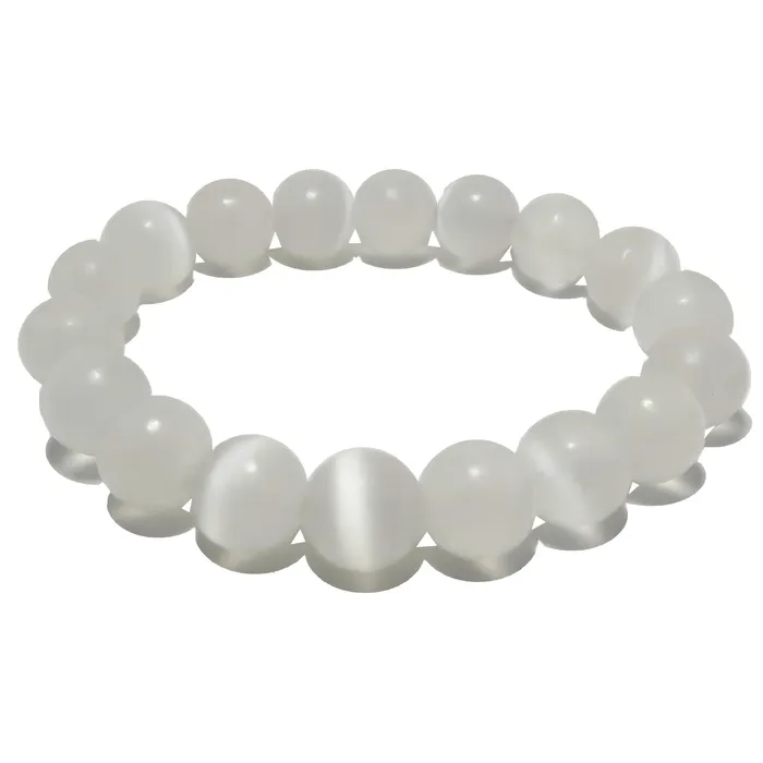 Satin Crystals Bracelets Selenite Bracelet White Moonbeam Light of Hope