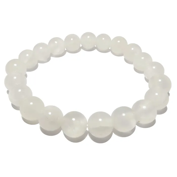 Satin Crystals Bracelets Selenite Bracelet White Moonbeam Light of Hope