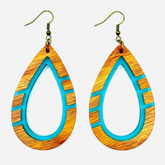 Second Nature Jewelry Kauai Wooden Earrings Earrings Second Nature Jewelry Kauai Wooden Earrings Earrings