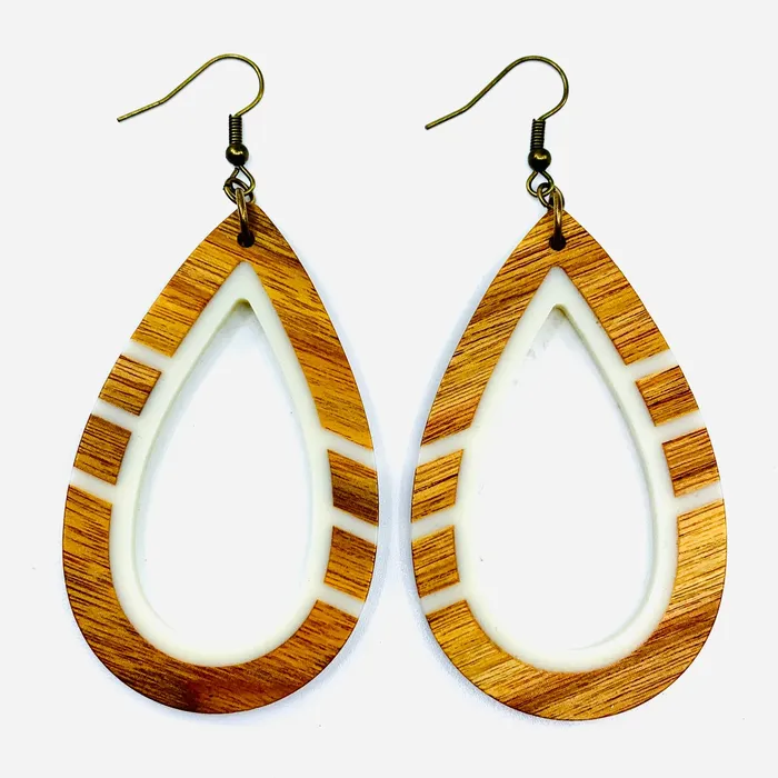 Second Nature Jewelry Kauai Wooden Earrings Earrings Second Nature Jewelry Kauai Wooden Earrings Earrings