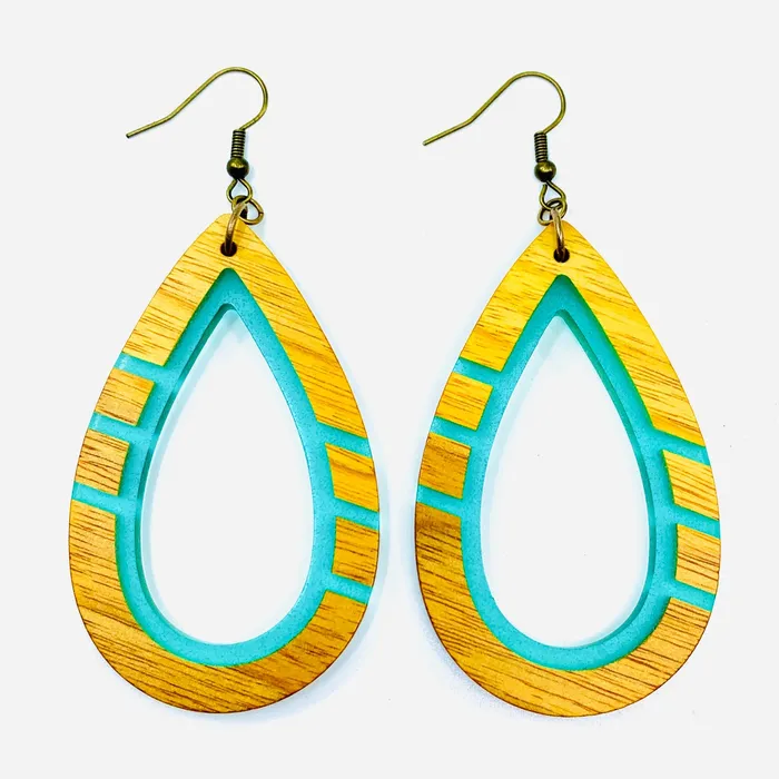 Second Nature Jewelry Kauai Wooden Earrings Earrings Second Nature Jewelry Kauai Wooden Earrings Earrings