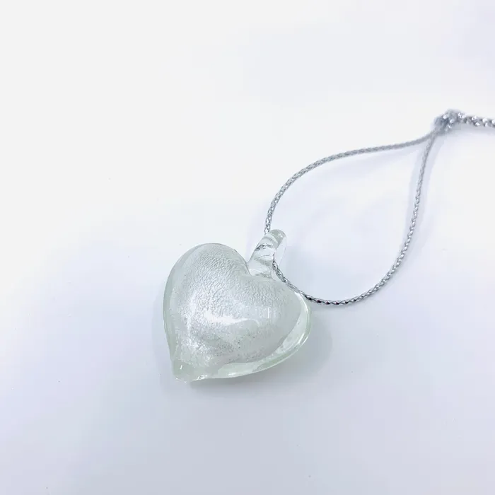 Silver Glass Foil Hearts 285 Rings Silver Glass Foil Hearts 285 Rings