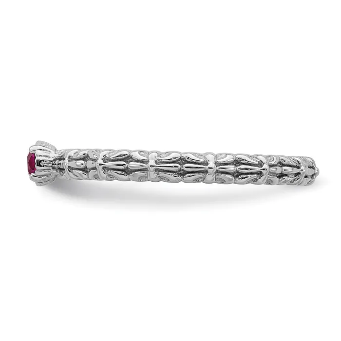 Stackable Expressions Rings Sterling Silver Stackable Expressions Created Ruby Single Stone Ring QSK1588 Stackable Expressions Rings Sterling Silver Stackable Expressions Created Ruby Single Stone Ring QSK1588