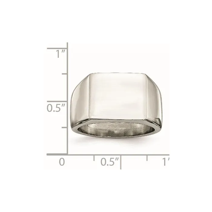 Stainless Steel Polished Ring Chisel Rings Stainless Steel Polished Ring Chisel Rings