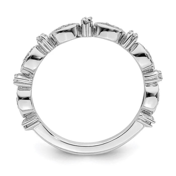 Sterling Silver Stackable Expressions Diamond Ring QSK2179 Stackable Expressions Rings Sterling Silver Stackable Expressions Diamond Ring QSK2179 Stackable Expressions Rings