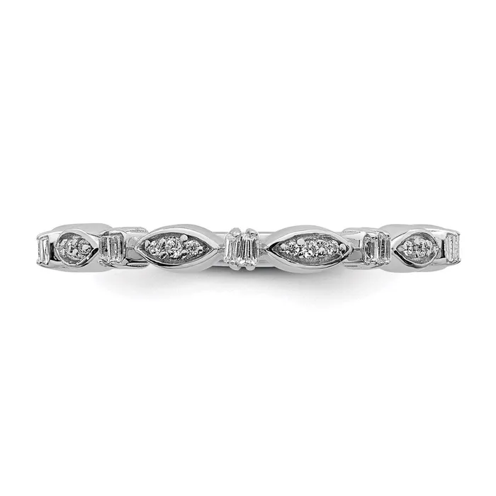 Sterling Silver Stackable Expressions Diamond Ring QSK2179 Stackable Expressions Rings Sterling Silver Stackable Expressions Diamond Ring QSK2179 Stackable Expressions Rings