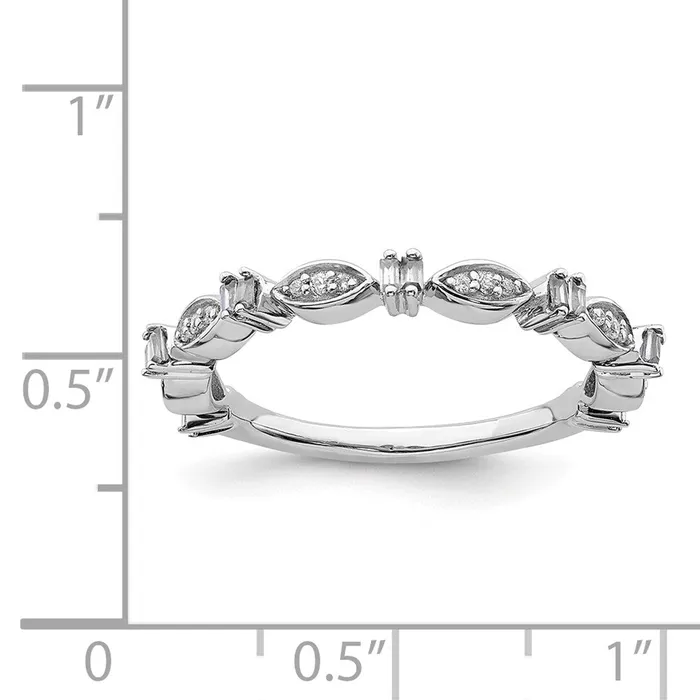 Sterling Silver Stackable Expressions Diamond Ring QSK2179 Stackable Expressions Rings Sterling Silver Stackable Expressions Diamond Ring QSK2179 Stackable Expressions Rings