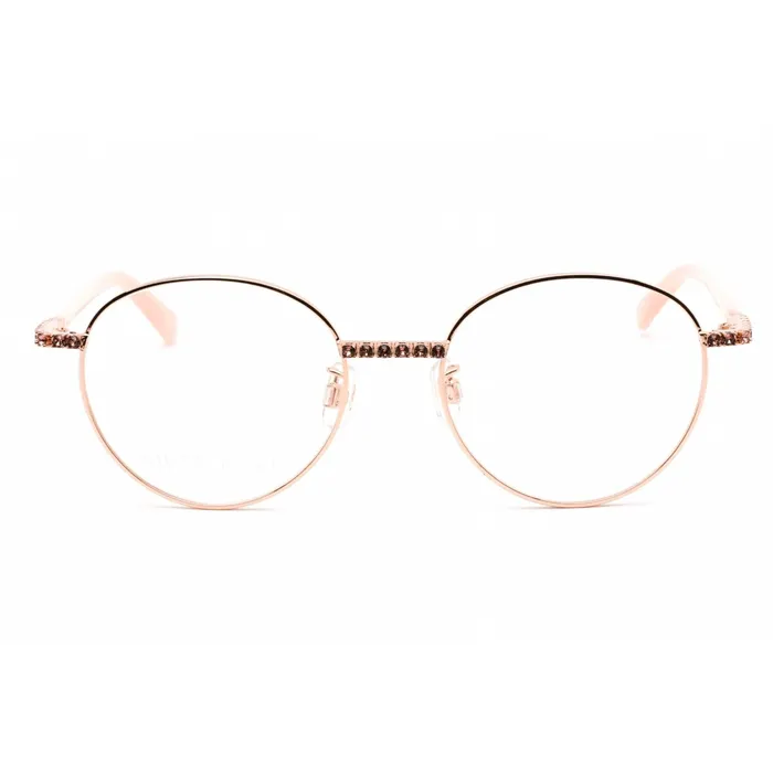 Swarovski Earrings Swarovski Womens Eyeglasses Full Rim Round Rose Gold Metal Frame SK5424H 033
