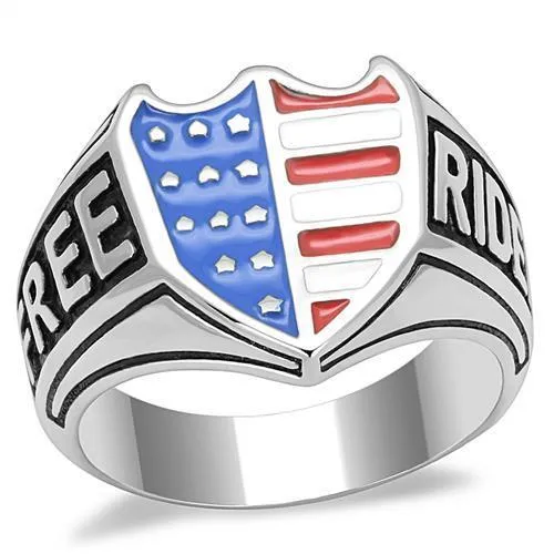 TK3192 High polished no plating Stainless Steel Ring with Epoxy in Multi Color Alamode Rings TK3192 High polished no plating Stainless Steel Ring with Epoxy in Multi Color Alamode Rings