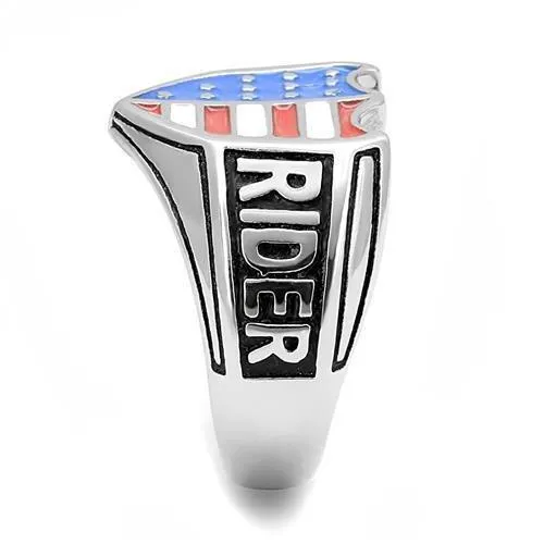 TK3192 High polished no plating Stainless Steel Ring with Epoxy in Multi Color Alamode Rings