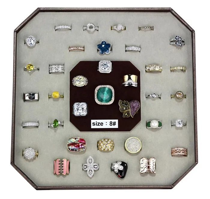 VK003SIZE8 Assorted Brass Ring with Assorted in Assorted Alamode Rings
