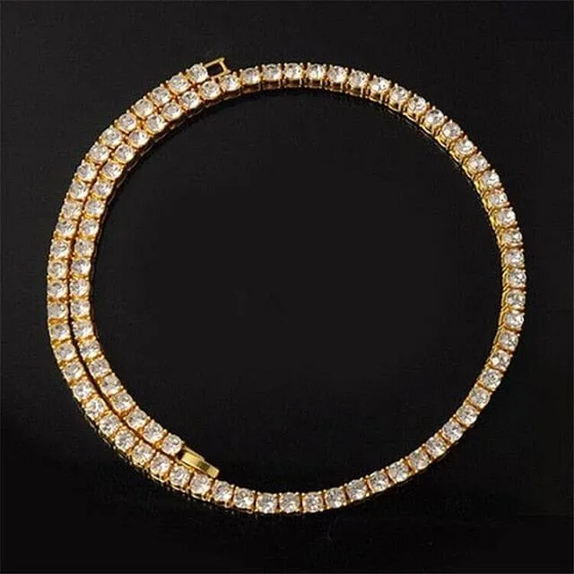 VVS Jewelry Bracelets GoldSilver 5mm Micro Pave Tennis Chain Tennis Bracelet FREE Watch Bundle