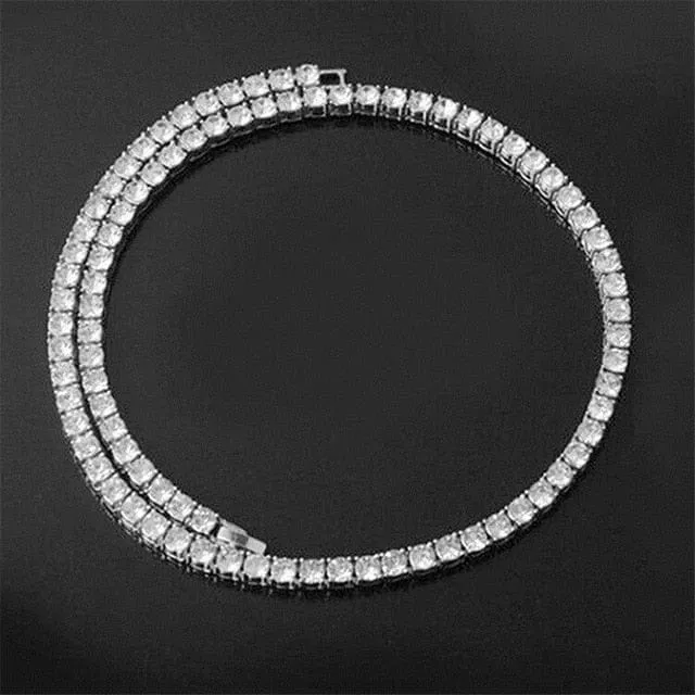 VVS Jewelry Bracelets GoldSilver 5mm Micro Pave Tennis Chain Tennis Bracelet FREE Watch Bundle