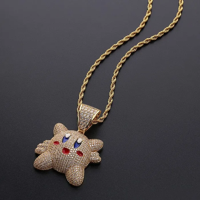VVS Jewelry Necklaces Micropave Iced Kirby Rapper Pendant Chain
