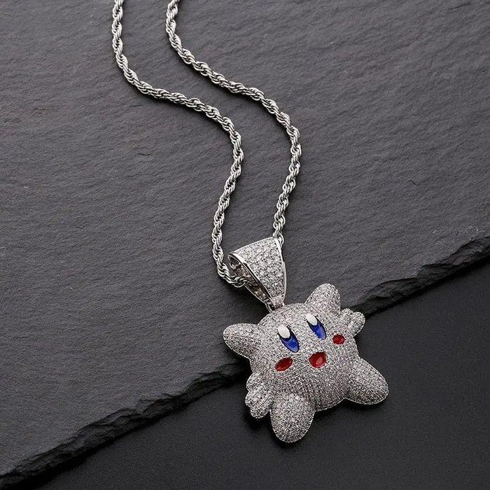 VVS Jewelry Necklaces Micropave Iced Kirby Rapper Pendant Chain