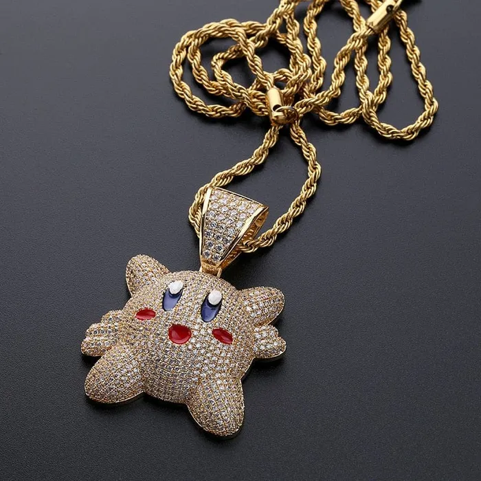 VVS Jewelry Necklaces Micropave Iced Kirby Rapper Pendant Chain