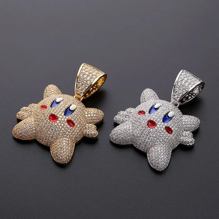 VVS Jewelry Necklaces Micropave Iced Kirby Rapper Pendant Chain