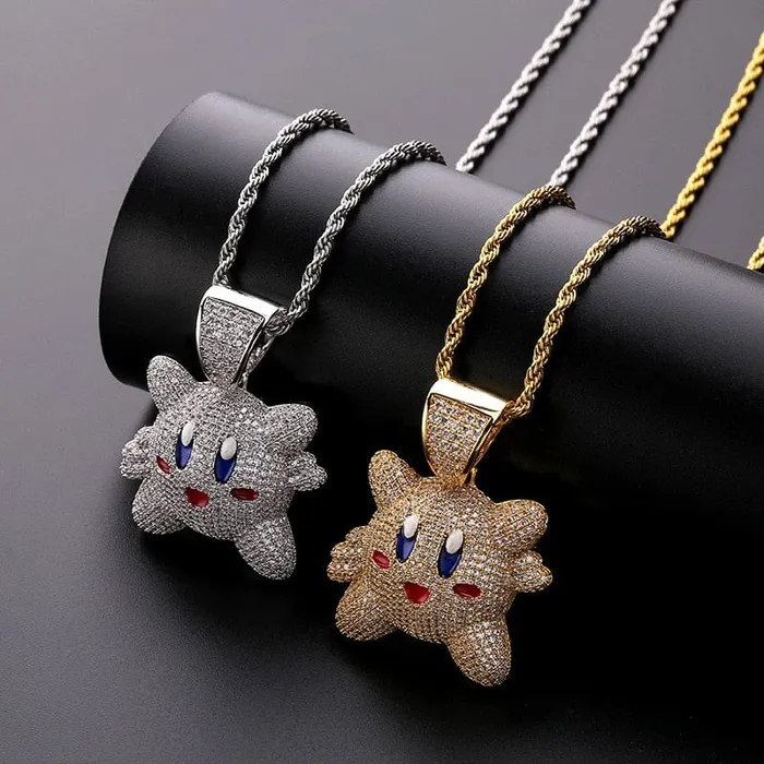 VVS Jewelry Necklaces Micropave Iced Kirby Rapper Pendant Chain