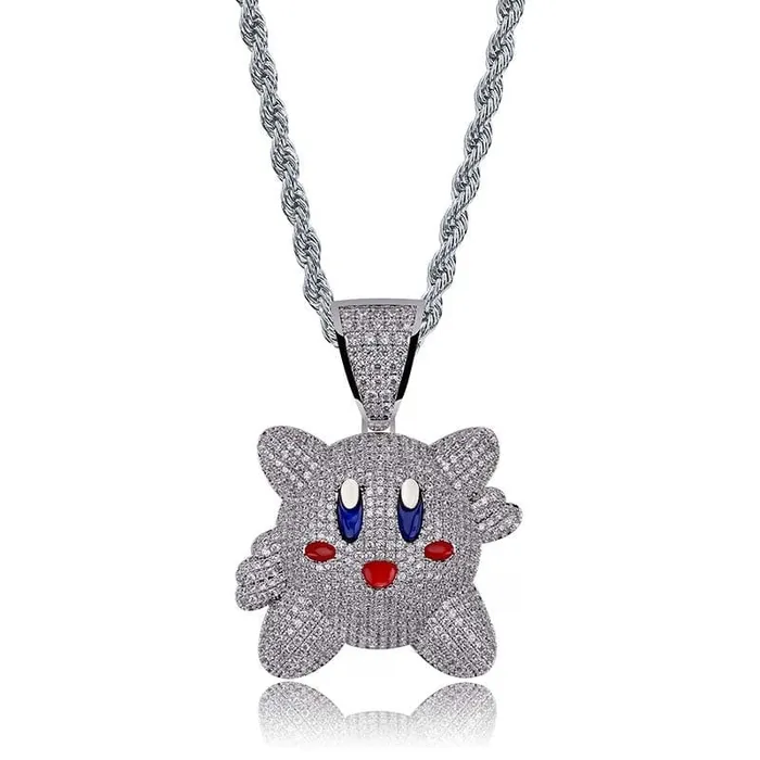 VVS Jewelry Necklaces Micropave Iced Kirby Rapper Pendant Chain
