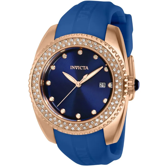 Watches Invicta Womens Watch Angel Quartz Blue Dial Silicone Rubber Strap Crystal 39249 Invicta Watches Invicta Womens Watch Angel Quartz Blue Dial Silicone Rubber Strap Crystal 39249 Invicta