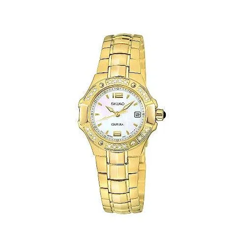 Watches Seiko Seiko Womens Diamond Coutura Watch SXD694