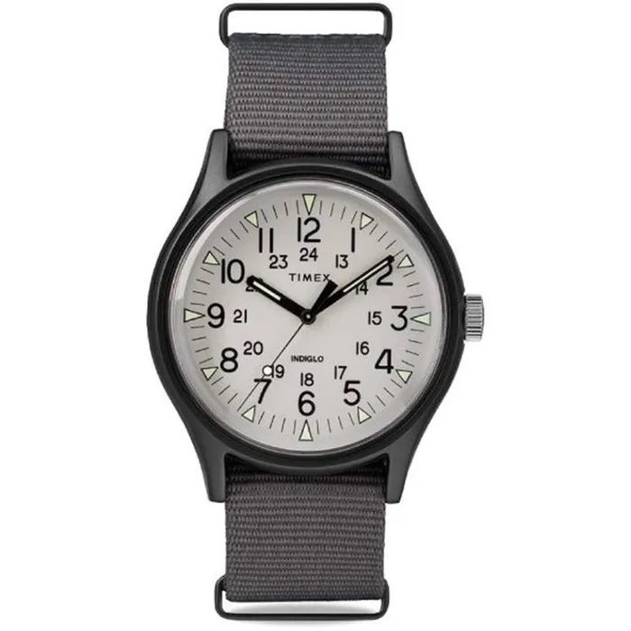 Watches Timex Timex Mens Watch MK1 Quartz Black Aluminum Case Grey Dial Nylon Strap TW2T10500 Watches Timex Timex Mens Watch MK1 Quartz Black Aluminum Case Grey Dial Nylon Strap TW2T10500