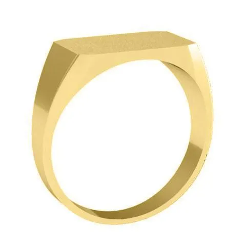 Wide Rectangular Signet Ring for Men 14mm x 9mm deBebians Rings Wide Rectangular Signet Ring for Men 14mm x 9mm deBebians Rings