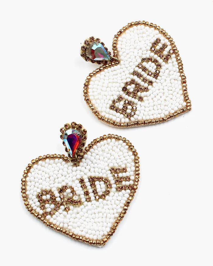 02142024 Earrings BRIDE Heart Earrings 02142024 Earrings BRIDE Heart Earrings