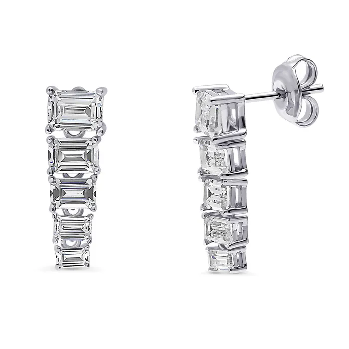 5Stone Graduated CZ Earrings in Sterling Silver BERRICLE Earrings
