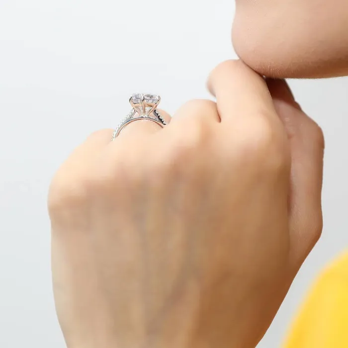 5Stone Solitaire 38ct CZ Ring Set in Sterling Silver BERRICLE Rings